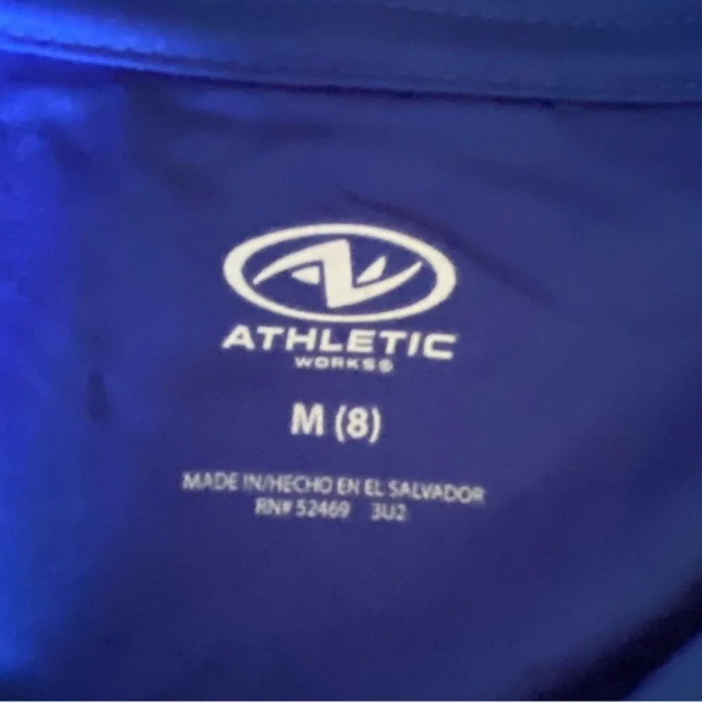 Athletic Shirt Boys‎ Size 8 Keep Moving Blue Long sleeve Pull Over NEW
